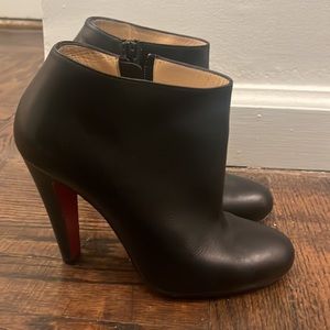Authentic Christian Louboutin Heeled Ankle Boots sz 37